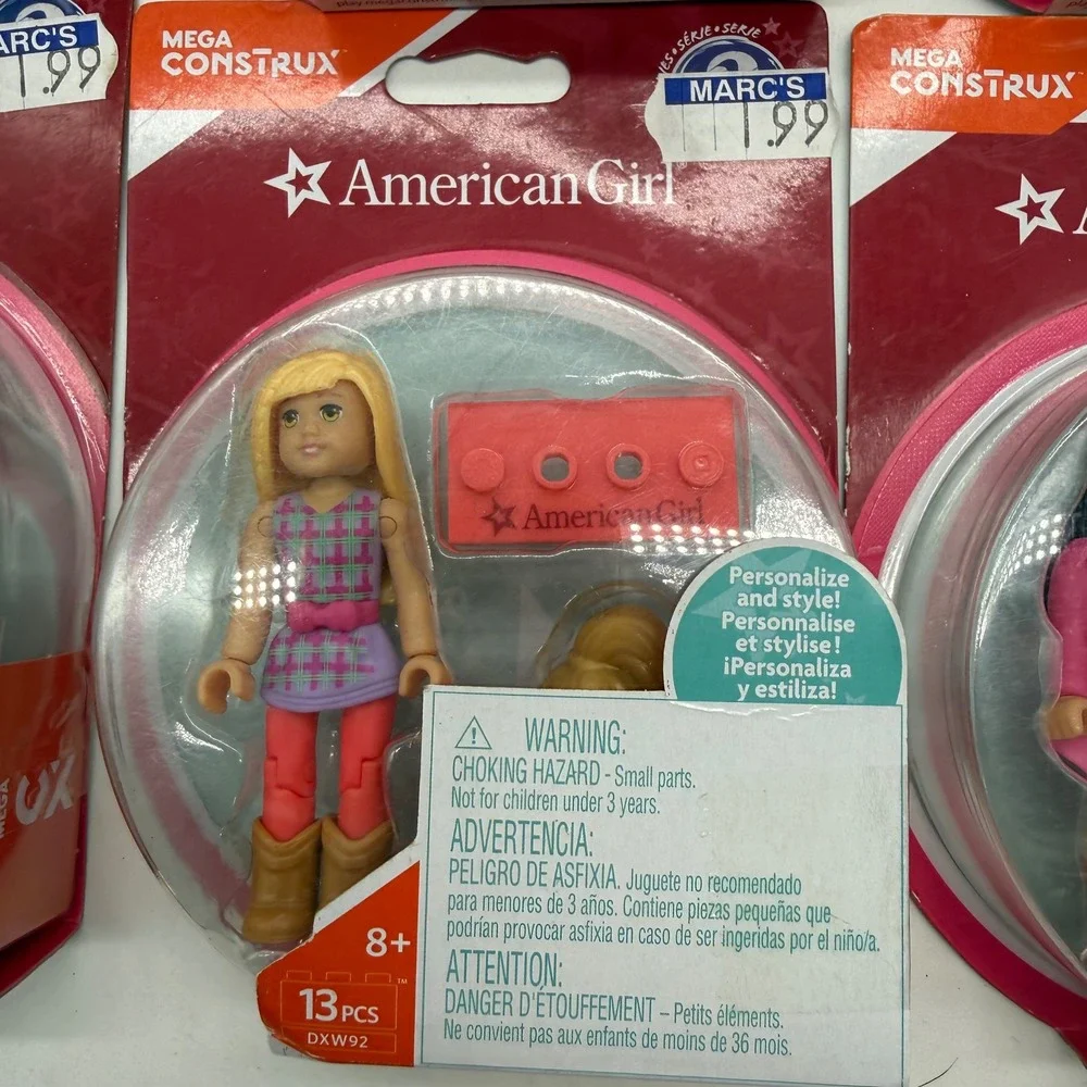 Mega Construx American Girl full set Series 2 Mini Figures Lot of 6 New